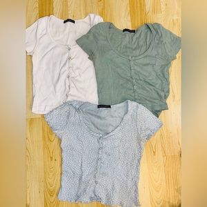 Brandy Melville 3 crop top bundle, good used condition, One size only